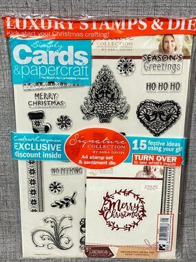 NEW Simply Cards and Papercraft Magazine 196 With Stamp & Die by Sara Davies